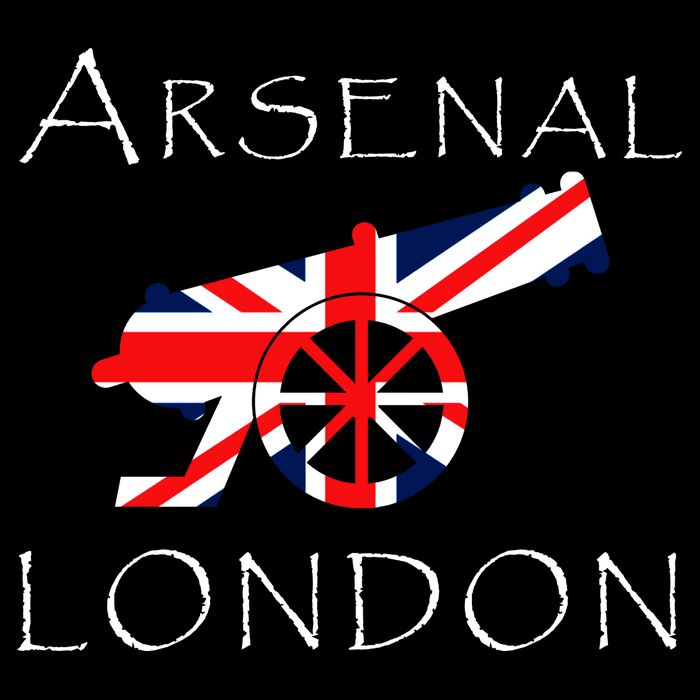Arsenal London Soccer Jersey Cannon Union Jack  Drawstring Bag
