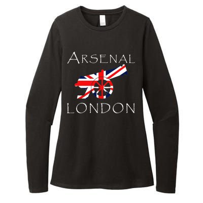 Arsenal London Soccer Jersey Cannon Union Jack  Womens CVC Long Sleeve Shirt