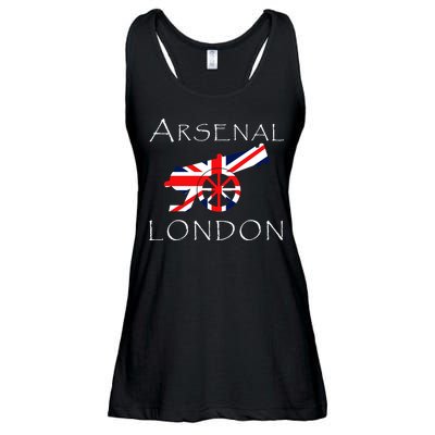 Arsenal London Soccer Jersey Cannon Union Jack  Ladies Essential Flowy Tank