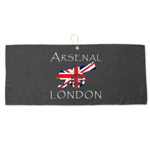 Arsenal London Soccer Jersey Cannon Union Jack  Large Microfiber Waffle Golf Towel