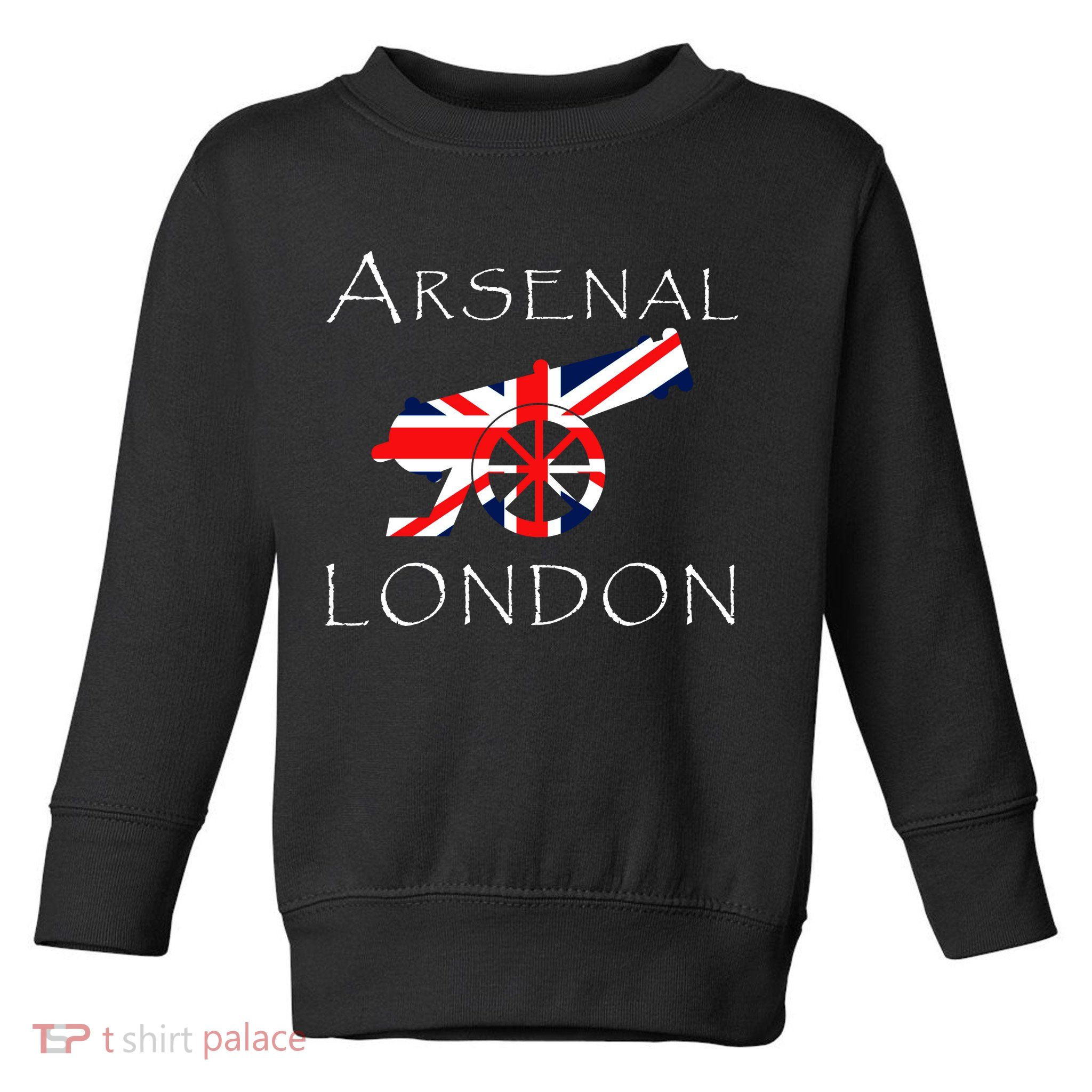 Arsenal London Soccer Jersey Cannon Union Jack  Toddler Sweatshirt