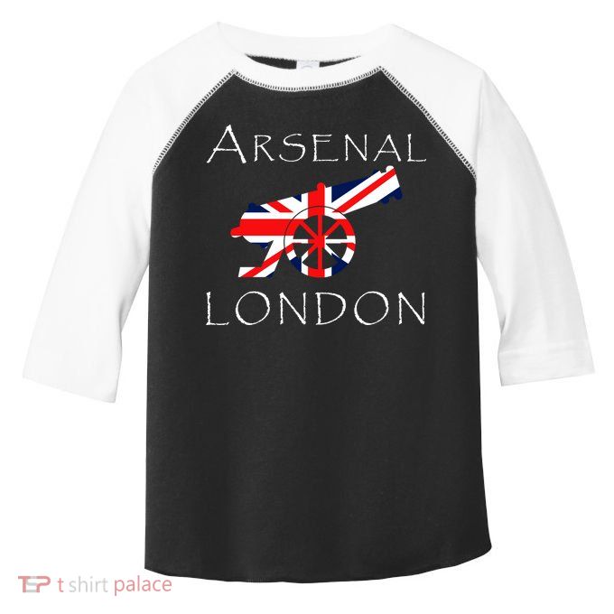 Arsenal London Soccer Jersey Cannon Union Jack  Toddler Fine Jersey T-Shirt