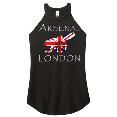 Arsenal London Soccer Jersey Cannon Union Jack  Women’s Perfect Tri Rocker Tank