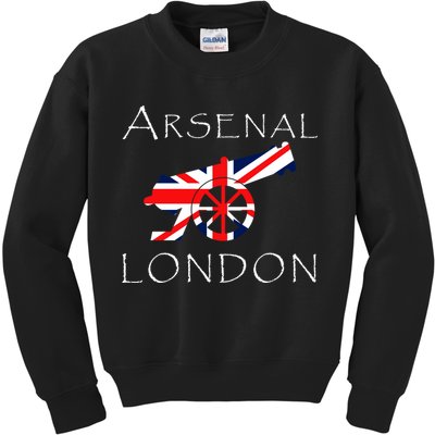 Arsenal London Soccer Jersey Cannon Union Jack  Kids Sweatshirt