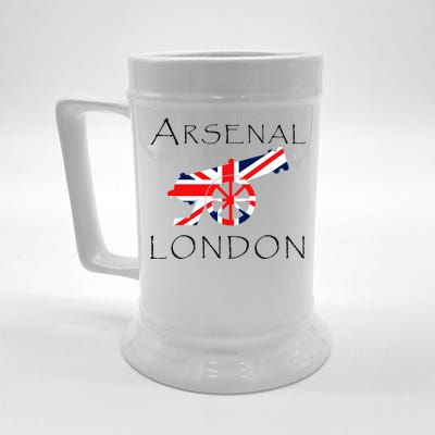 Arsenal London Soccer Jersey Cannon Union Jack  Beer Stein