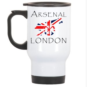 Arsenal London Soccer Jersey Cannon Union Jack  Stainless Steel Travel Mug