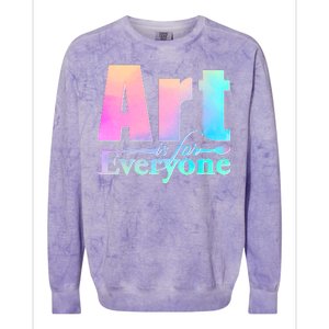 Art Is For Everyone Colorblast Crewneck Sweatshirt