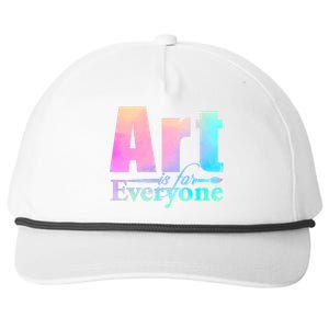 Art Is For Everyone Snapback Five-Panel Rope Hat