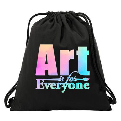 Art Is For Everyone Drawstring Bag