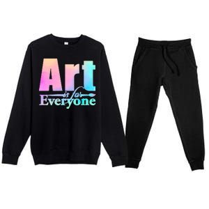 Art Is For Everyone Premium Crewneck Sweatsuit Set