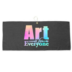 Art Is For Everyone Large Microfiber Waffle Golf Towel