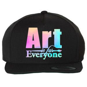 Art Is For Everyone Wool Snapback Cap