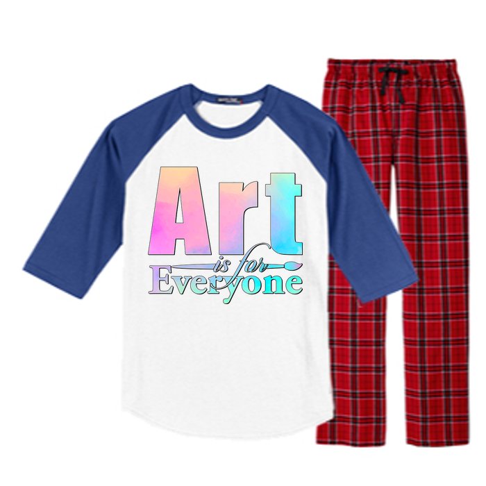 Art Is For Everyone Raglan Sleeve Pajama Set