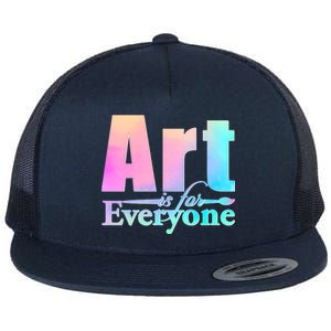 Art Is For Everyone Flat Bill Trucker Hat