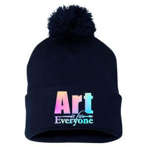 Art Is For Everyone Pom Pom 12in Knit Beanie