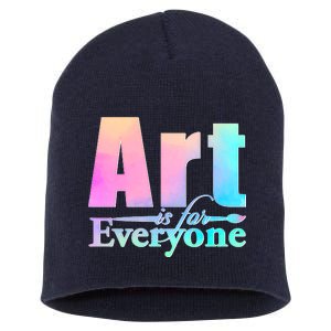 Art Is For Everyone Short Acrylic Beanie