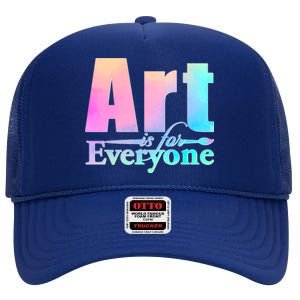 Art Is For Everyone High Crown Mesh Back Trucker Hat