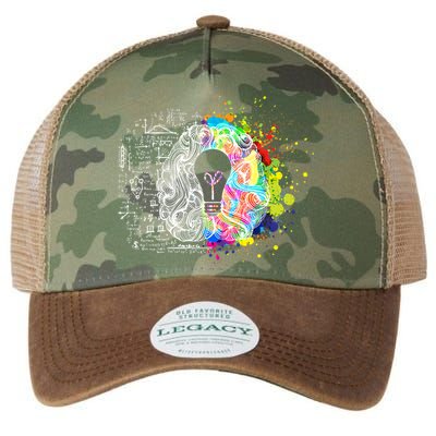 Art of Science Colorful Brain Legacy Tie Dye Trucker Hat