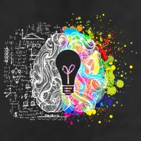 Art of Science Colorful Brain Garment-Dyed Heavyweight T-Shirt