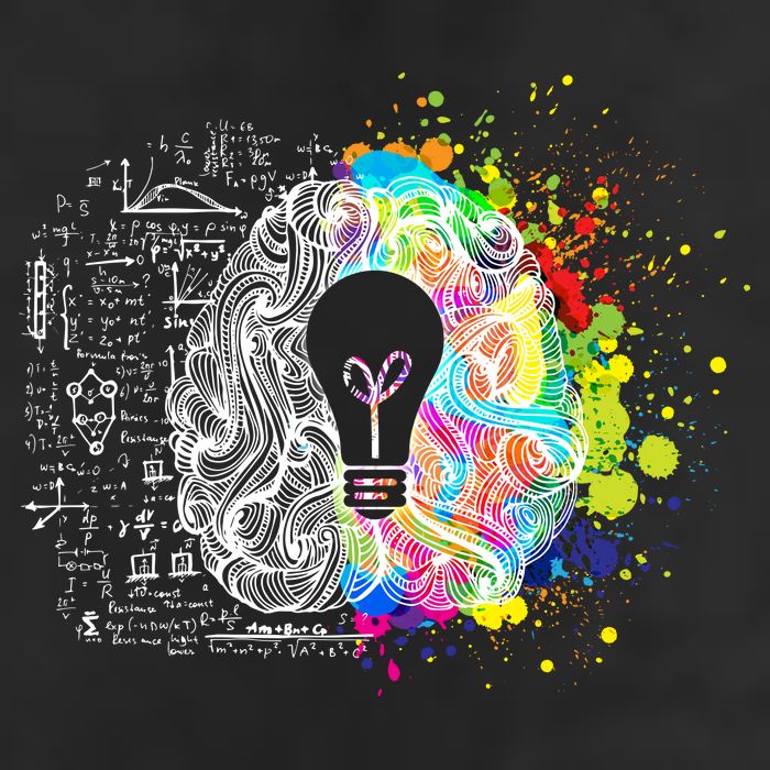 Art of Science Colorful Brain Garment-Dyed Heavyweight T-Shirt