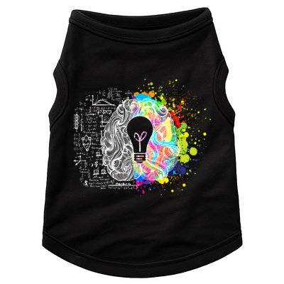 Art of Science Colorful Brain Doggie Tank
