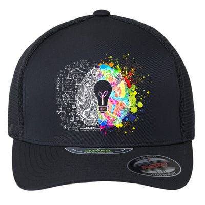 Art of Science Colorful Brain Flexfit Unipanel Trucker Cap