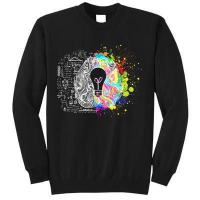 Art of Science Colorful Brain Sweatshirt