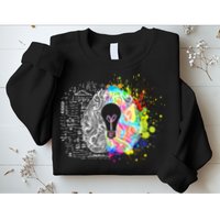 Art of Science Colorful Brain Sweatshirt