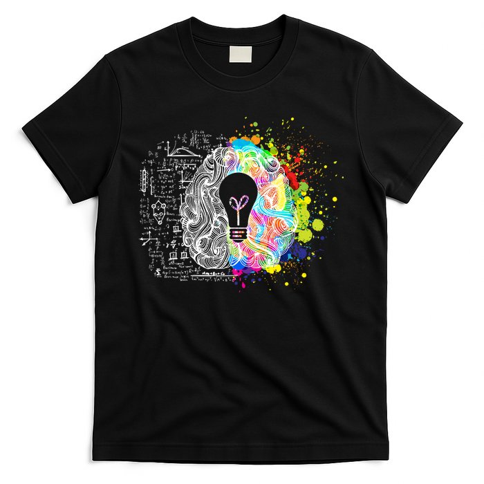 Art of Science Colorful Brain T-Shirt