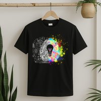 Art of Science Colorful Brain T-Shirt