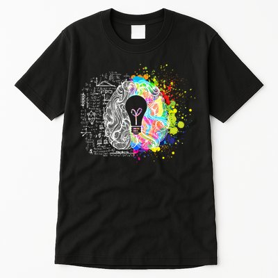 Art of Science Colorful Brain Tall T-Shirt