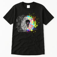 Art of Science Colorful Brain Tall T-Shirt