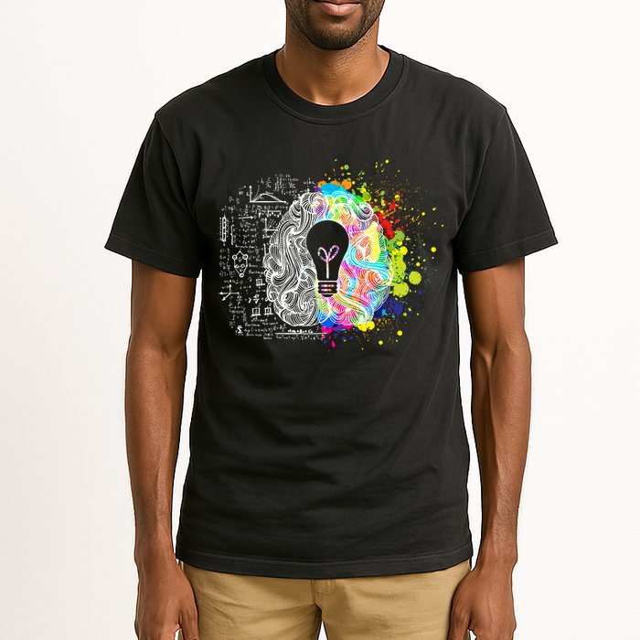 Art of Science Colorful Brain Tall T-Shirt