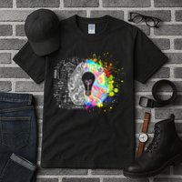 Art of Science Colorful Brain Tall T-Shirt