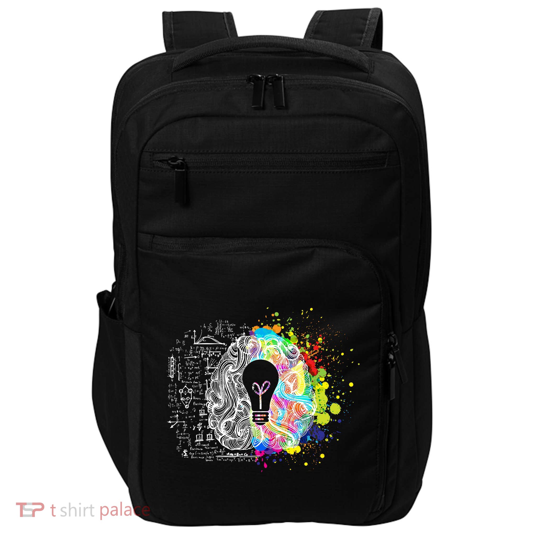 Art of Science Colorful Brain Impact Tech Backpack