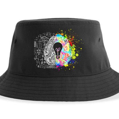 Art of Science Colorful Brain Sustainable Bucket Hat