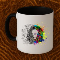 Art of Science Colorful Brain Mug