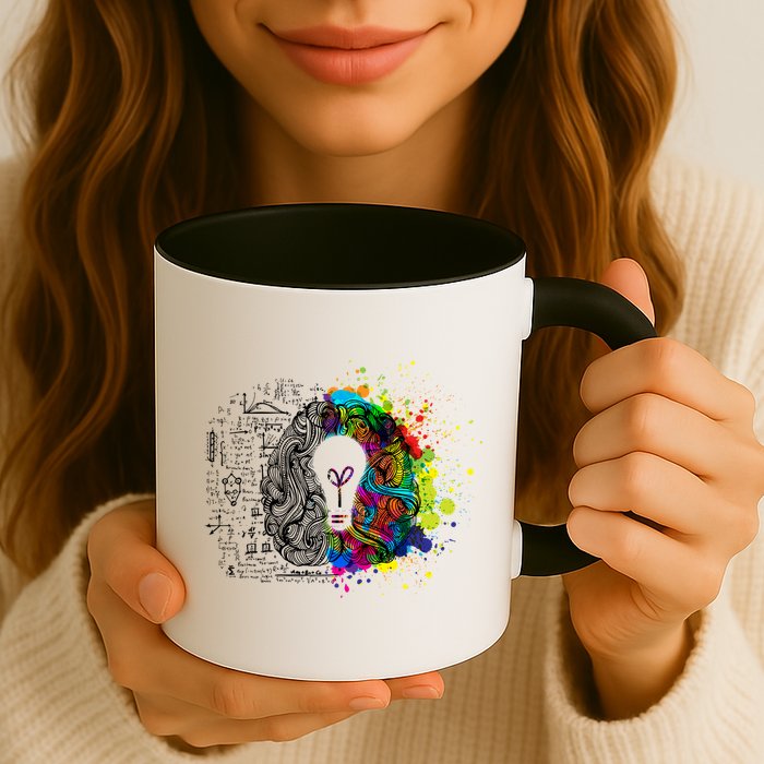 Art of Science Colorful Brain Mug