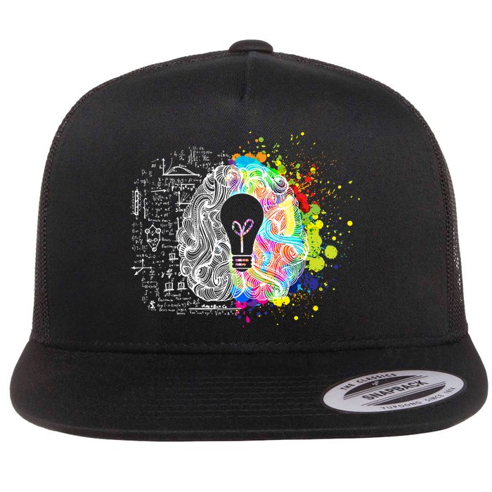 Art of Science Colorful Brain Flatbill Hat