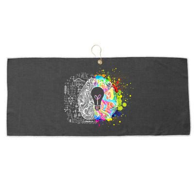 Art of Science Colorful Brain Large Microfiber Waffle Golf Towel