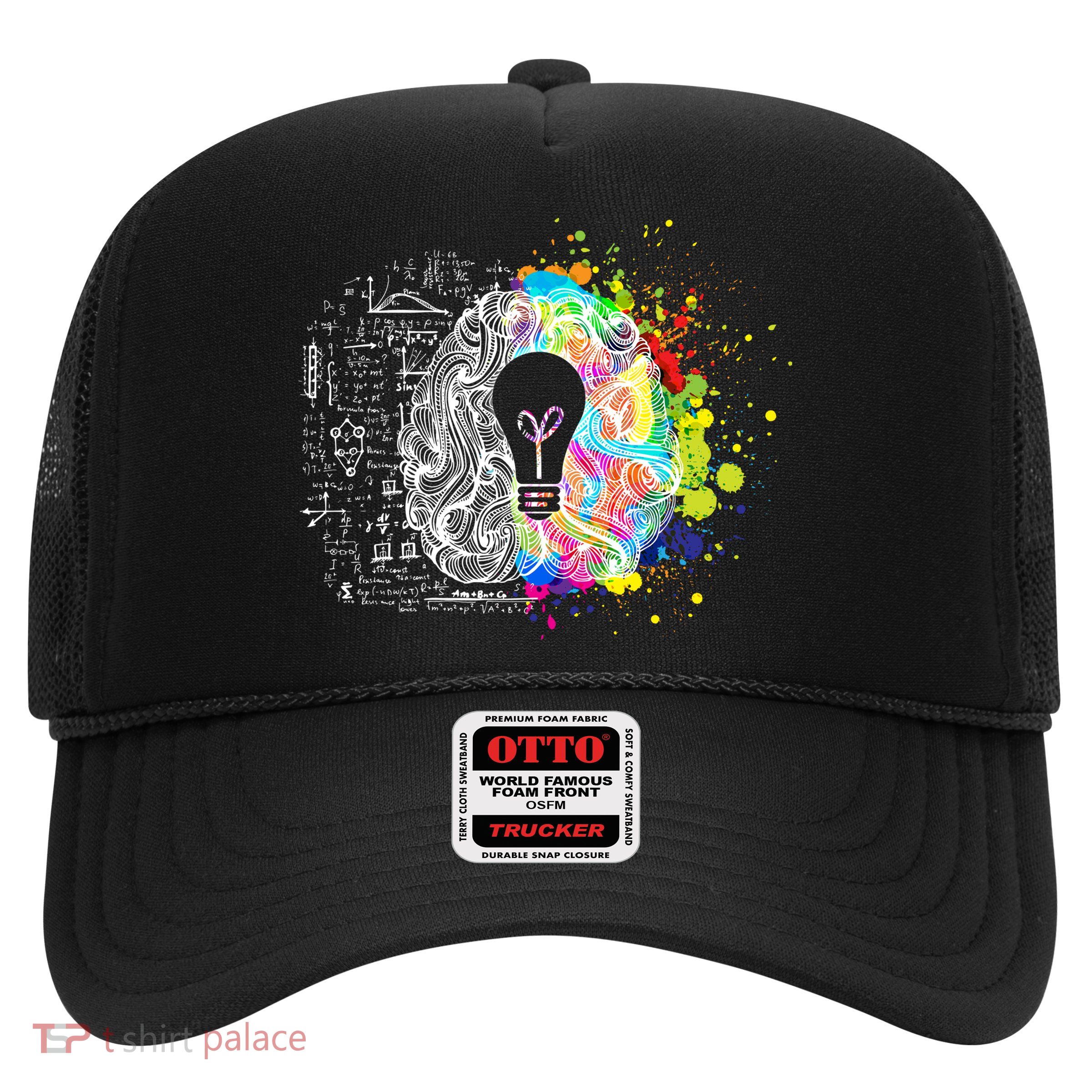 Art of Science Colorful Brain Trucker Hat