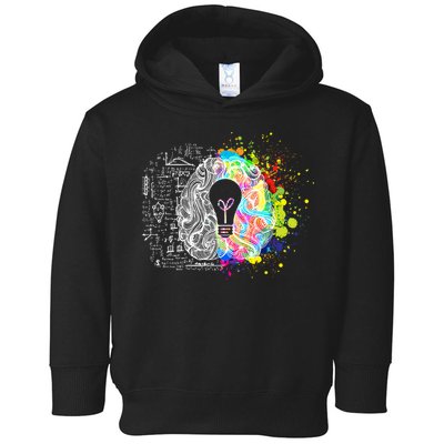 Art of Science Colorful Brain Toddler Hoodie