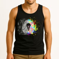 Art of Science Colorful Brain Tank Top