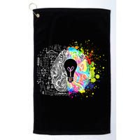 Art of Science Colorful Brain Golf Towel