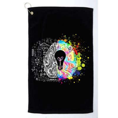 Art of Science Colorful Brain Platinum Collection Golf Towel