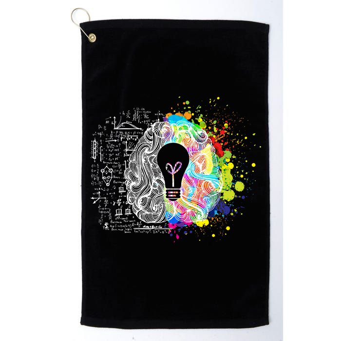 Art of Science Colorful Brain Golf Towel