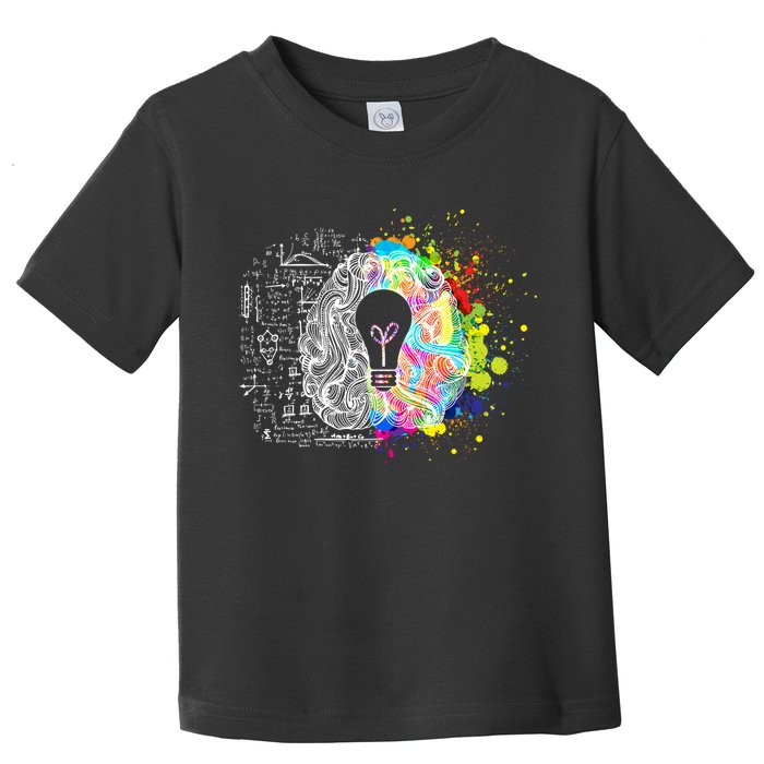 Art of Science Colorful Brain Toddler T-Shirt