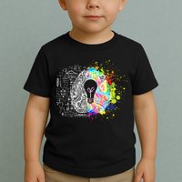 Art of Science Colorful Brain Toddler T-Shirt