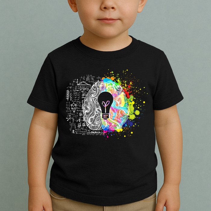 Art of Science Colorful Brain Toddler T-Shirt