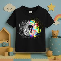 Art of Science Colorful Brain Toddler T-Shirt